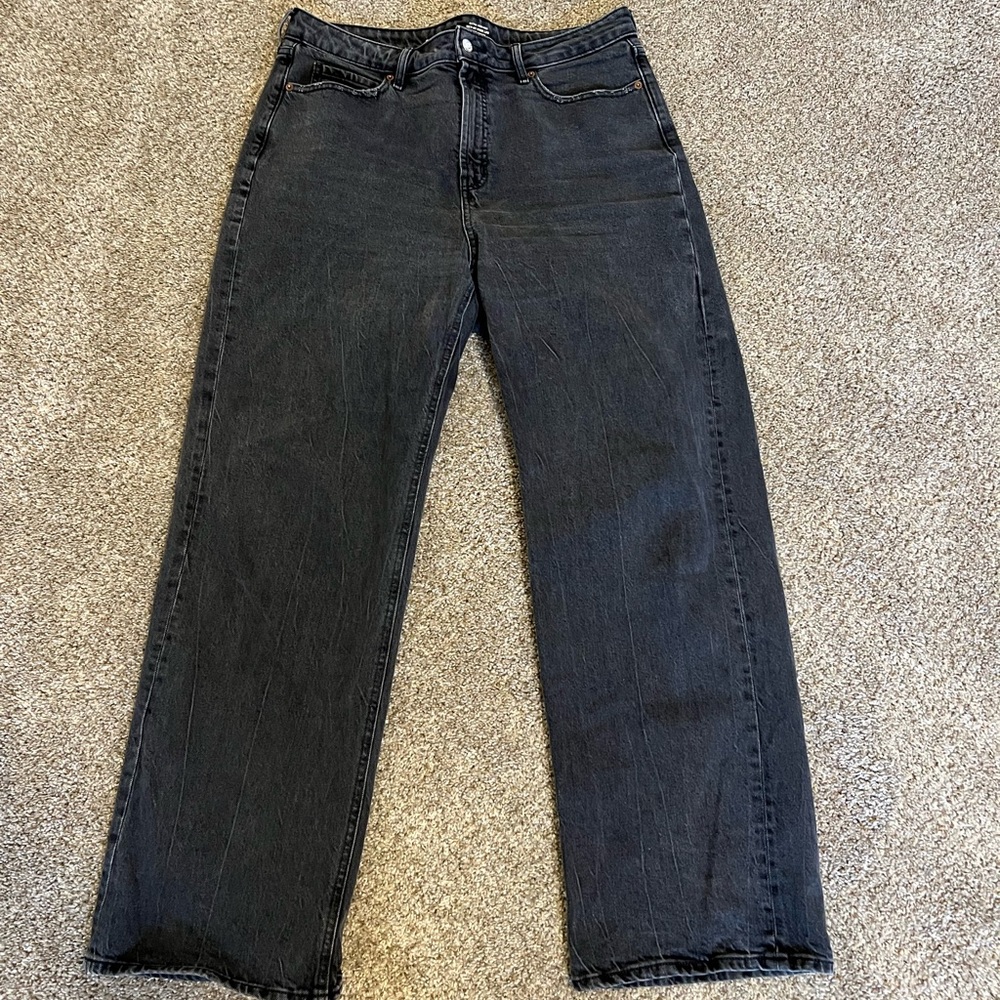 Old Navy Extra High Rise Sky-Hi Wide Leg Jeans